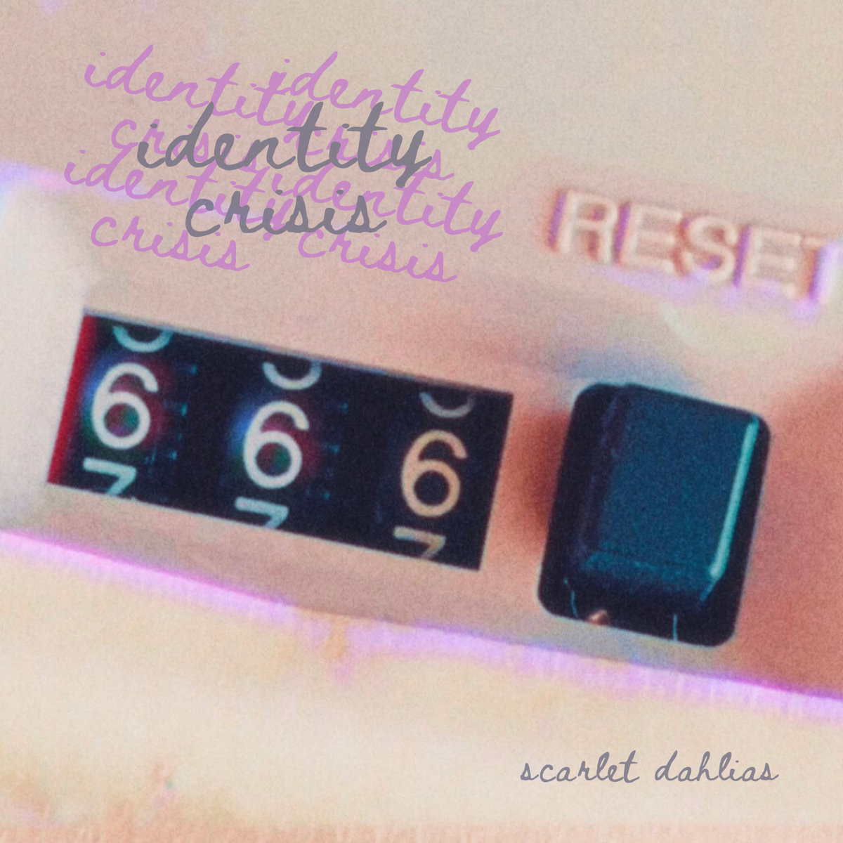 Cover art for scarlet dahlias – identity crisis
